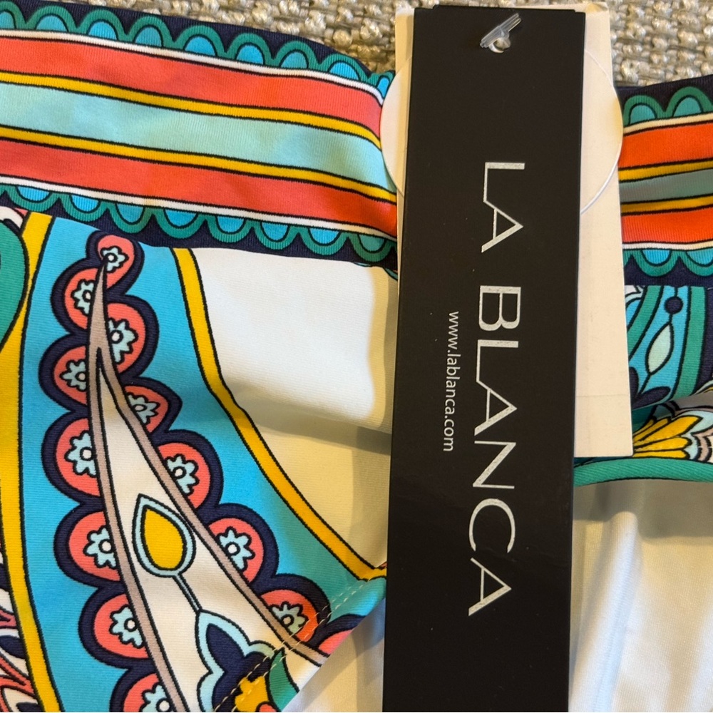 La Blanca Swim Bottom Pave the Way Paisley Print Size 10 NWT - Picture 4 of 7